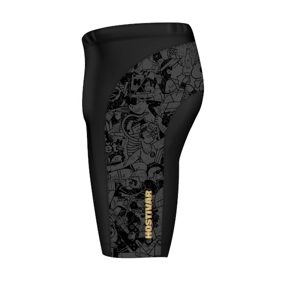 Dres černý, šortky